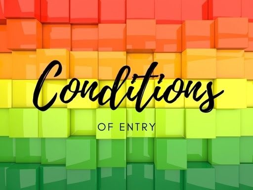 COVID-19 Conditions of Entry